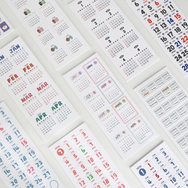 T셀파몰,2025 달력스티커 세트