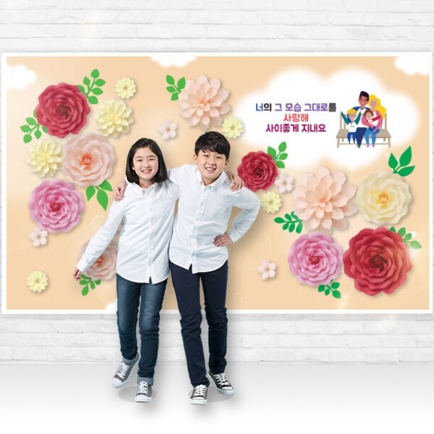 T셀파몰,[스쿨피오디] 도서/도서관 왕꽃포토존 (소형/중형/대형)