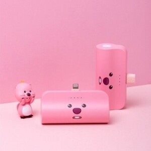 로이체 잔망루피 얼굴형 도킹형 보조배터리 5000mAh