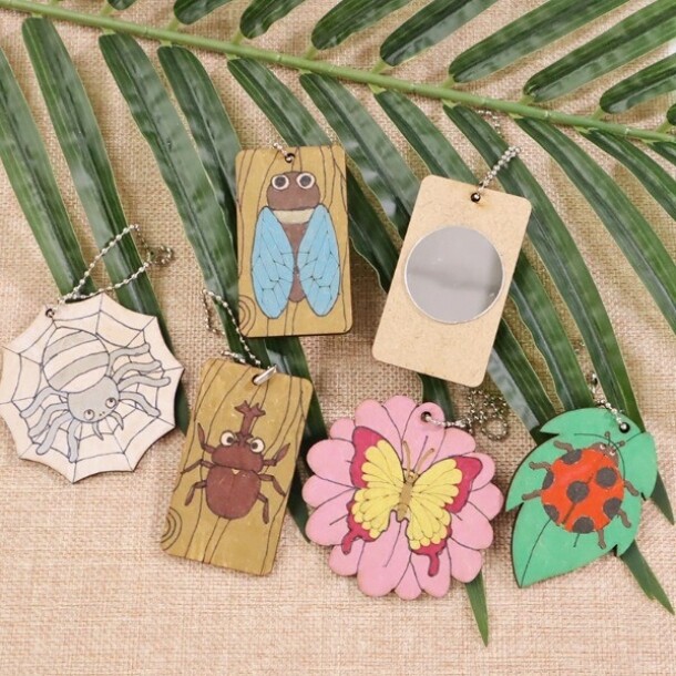 우드공예 MDF DIY 우드팬시 곤충거울[7종 택1]