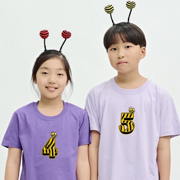T셀파몰,[탑앤탑] No.12 꿀벌 패턴 넘버 (반팔 / 30수 / 전사)