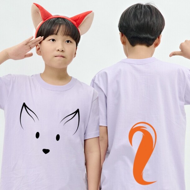 T셀파몰,[탑앤탑] No.7 여우와 꼬리 (반팔 / 30수 / 2도)