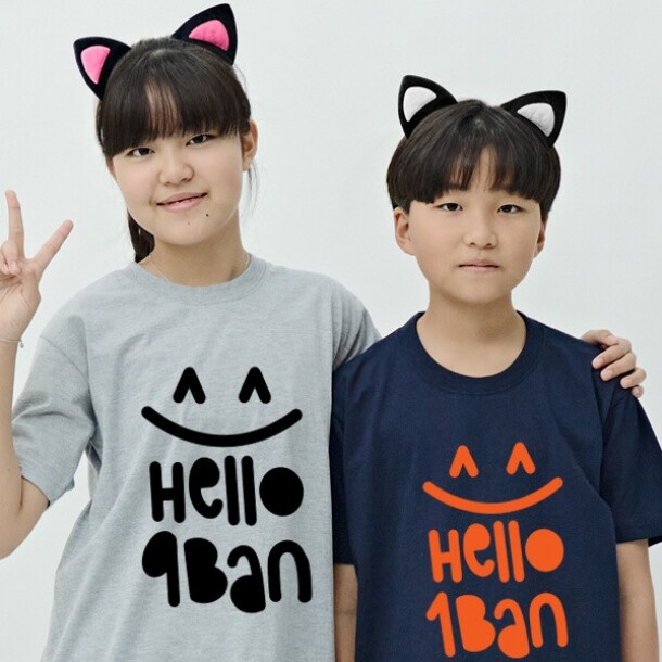 T셀파몰,[탑앤탑] No.135 싱글벙글 넘버 (반팔 / 30수 / 1도 / 단체티 / 반티)